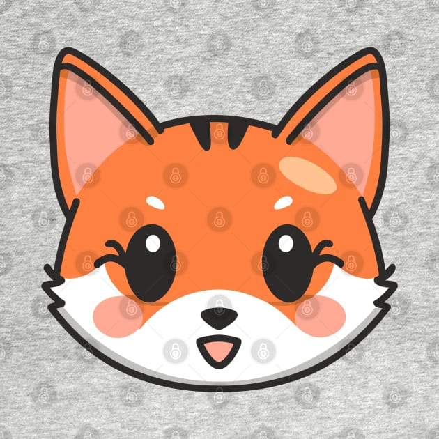 Cute Fox Face Illustration by Art-Jiyuu